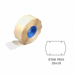 Etikety cenov 26x18 STAR PRIX biele