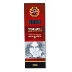 Pastelky PROGRESSO ierne 8915/6