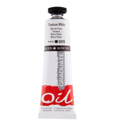 Olejov farba D&R Graduate 38ml, Titanium White 009