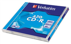 CD-R disk, Jewelcase, AZO, 700MB, 52x, 1 ks, klasick obal, VERBATIM "DataLife Plus"