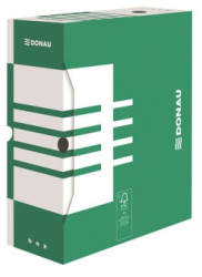 Archivan krabica, A4, 120 mm, kartn, DONAU, zelen
