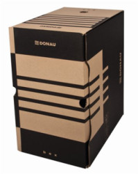 Archivan krabica, A4, 200 mm, kartn, DONAU, prrodn