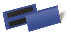 Logistick vrecko, 100x38 mm, horizontlne, DURABLE, s magnetom, tmavomodr