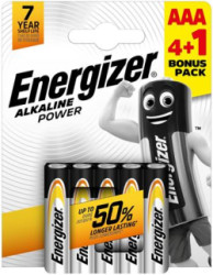 Batria, AAA mikro, 4+1 ks, ENERGIZER "Alkaline Power"