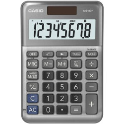 Kalkulaka, stolov, 8 miestny displej, CASIO "MS-80 F", siv