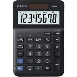 Kalkulaka, stolov, 8 miestny displej, CASIO "MS-8 F", ierna