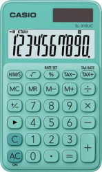 Vreckov kalkulaka, 10-miestna, CASIO "SL 310", zelen