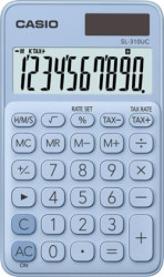 Vreckov kalkulaka, 10-miestna, CASIO "SL 310", svetlomodr