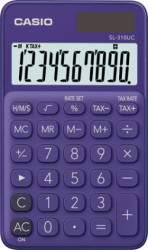 Vreckov kalkulaka, 10-miestna, CASIO "SL 310", fialov