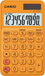 Vreckov kalkulaka, 10-miestna, CASIO "SL 310", oranov