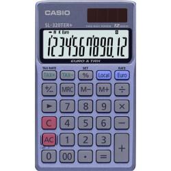 Kalkulaka, vreckov, 12 miestny displej, CASIO "SL 320 TER+"