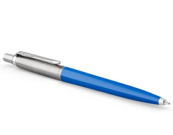Gukov pero, 0,7 mm, strieborn klip, modr telo pera, PARKER, 