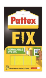 Lepiaci psik, obojstrann, odstrniten, 20 x 40 mm, HENKEL "Pattex Fix"
