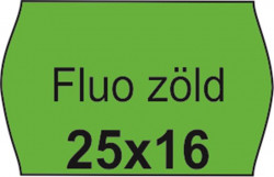 Cenov etikety, 25x16, FLUO zelen