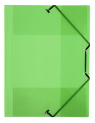 Doska s gumikou, 15 mm, PP, A4, VIQUEL "Propyglass", zelen