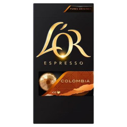 Kvov kapsule, 10 ks, JACOBS DOUWE EGBERTS  "L`OR Colombia"