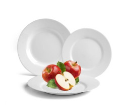 Plytk tanier, biela, 25 cm, 24-kusov set, "GastroLine"