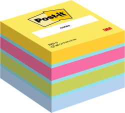 Samolepiaci bloek, 51x51 mm, 400 listov, 3M POSTIT, ultra farby