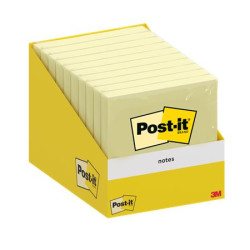 Samolepiaci bloek, 76x76 mm, 100 listov, 3M POSTIT, lt