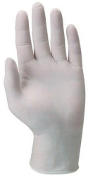 Ochrann rukavice, jednorazov, latex, vekos: L/10, pudrovan