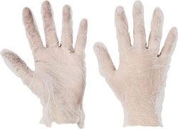 Ochrann rukavice, jednorazov, vinyl, vekos: S/7, pudrovan 