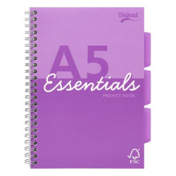 pirlov zoit, A5, linajkov, 100 listov, PUKKA PAD "Unipad Essentials Project Book", mix