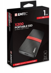 SSD (vonkajia pam), 1TB, USB 3.2, 420/450 MB/s, EMTEC "X200"