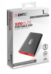 SSD (vonkajia pam), 1TB, USB 3.2, 500/500 MB/s, EMTEC "X210"