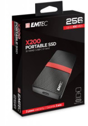 SSD (vonkajia pam), 256GB, USB 3.2, 420/450 MB/s, EMTEC "X200"