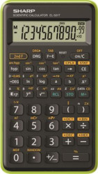 Kalkulaka, vedeck, 146 funkci, SHARP "EL-501TBGR", ierna-zelen