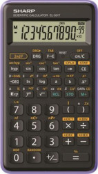 Kalkulaka, vedeck, 146 funkci, SHARP "EL-501TBVL", ierna-fialov