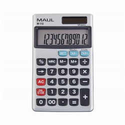 Vreckov kalkulaka, 12 miestny displej, kovov predn panel, MAUL "M 112"