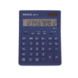 Kalkulaka, stolov, 12-miestna, MAUL "MXL 12", modr