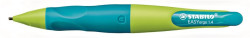 Mikroceruzka, 1,4 mm, pre pravkov, STABILO "EasyErgo Start", nenov zelen/modr
