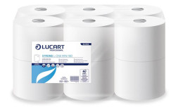 Toaletn papier, 2-vrstvov, 12-kotov, LUCART "Strong L-One mini 180", snehobiela