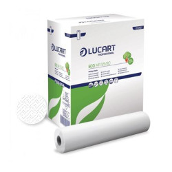 Papier na vyetrovac stl, 2 vrstvov, 55 cm x 80 m, 6 roliek, LUCART "Eco MR 55/80", biela