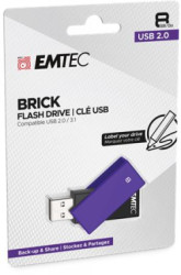 USB k, 8GB, USB 2.0, EMTEC "C350 Brick", fialov