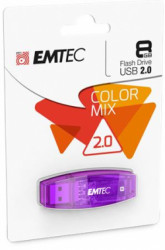 USB k, 8GB, USB 2.0, EMTEC "C410 Color", fialov
