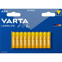 Batria, AAA mikro, 10 ks, VARTA "Longlife"