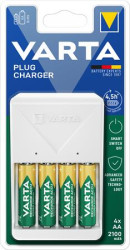 Nabjaka batri, AA/AAA, 4x2100 mAh AA, VARTA "Plug"